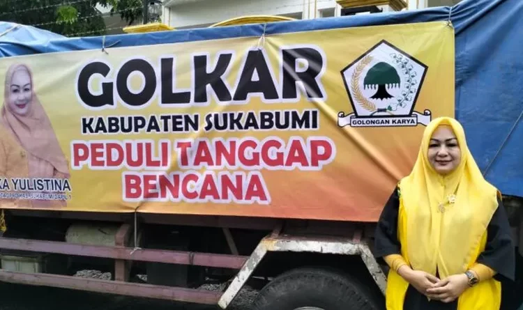 Dewan Rika Salurkan Bantuan kepada Korban Banjir dan Longsor di Sukabumi