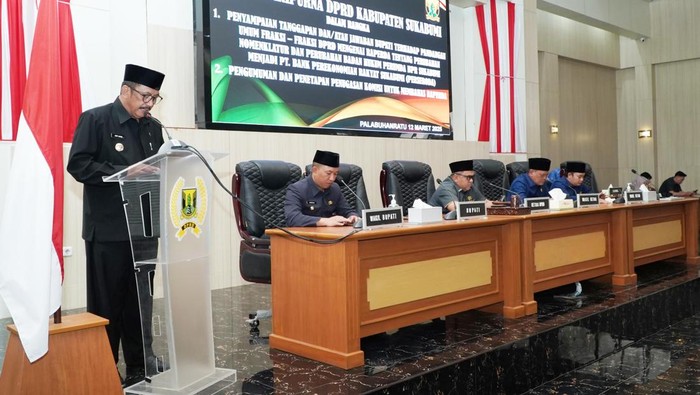 Kemandirian Daerah DPRD Kabupaten Sukabumi Selenggarakan Rapat Paripurna ke-8 Tahun 2025, Bahas Raperda Transformasi BPR Menjadi PT